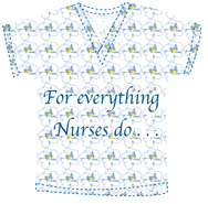 Nurse Greeting Card Scrub Shirt